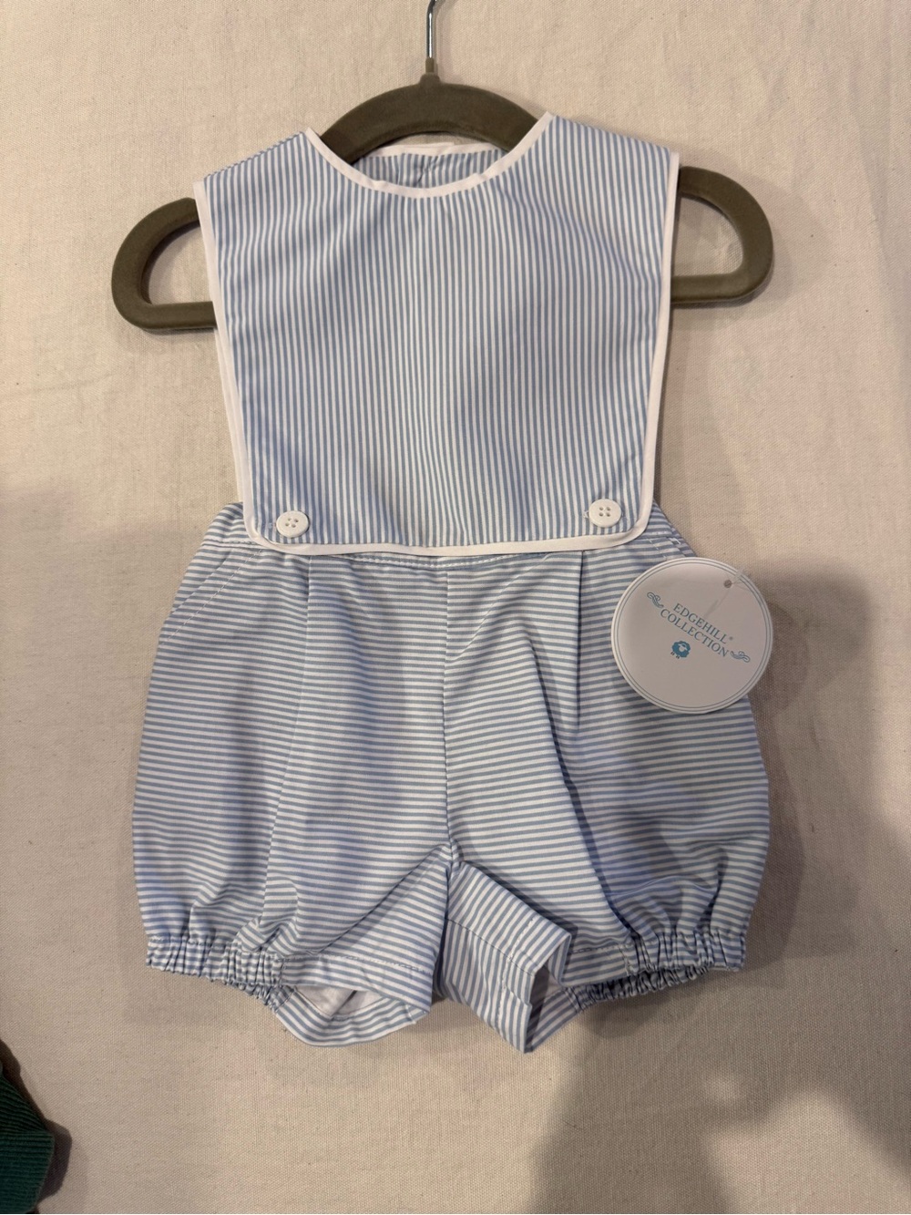 Edgehill Collection Blue Stripe Bubble (NWT)